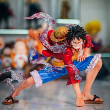 One Piece Jt Model Eight Times Mirror Luffy White/Red Two Figures Model Trendy Ornaments Wholesale