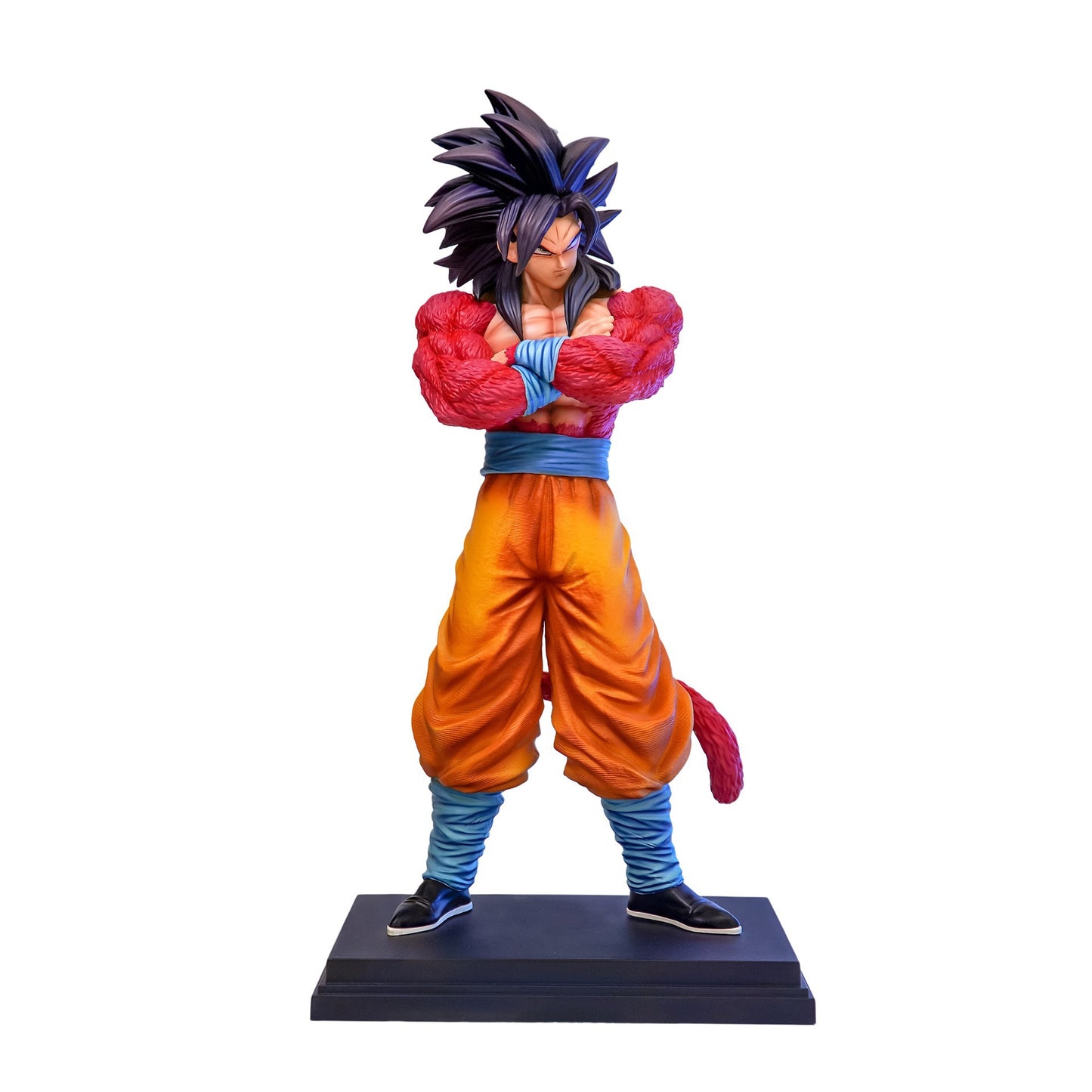 Dragon Ball JT Factory Super Four Wukong Double-headed Carving Vegeta Standing Posture Saiyan Animation Surrounding Hand-made Model Ornaments