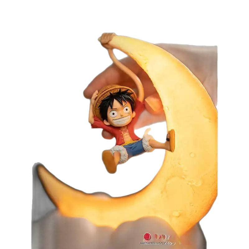 One Piece Rubber Fruit Power User Lala Luffy Magnetic Night Light Anime Peripheral Desktop Ornament