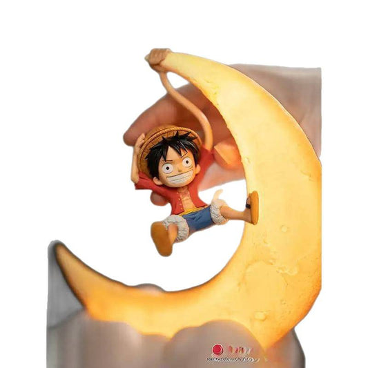 One Piece Rubber Fruit Power User Lala Luffy Magnetic Night Light Anime Peripheral Desktop Ornament