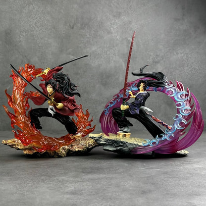 Demon Slayer: Kimetsu No Yaiba Black Death Mu Battle Kiyogami Genma Luminous Version Gk Statue Model Ornament Figure Wholesale