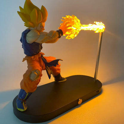 Dragon Ball Figure Turtle School Qigong Goku Luminous Shockwave Suspension Night Light Boxed Figure Ornament Gift