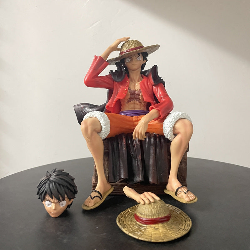 One Piece Sitting Luffy 17Cm