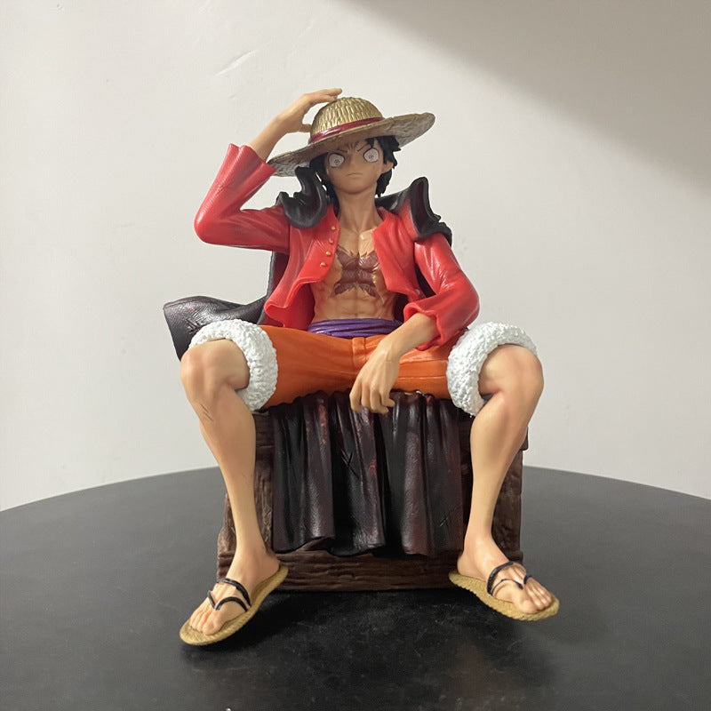 One Piece Sitting Luffy 17Cm