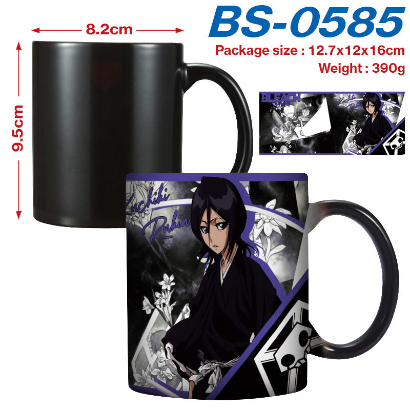 Death Kuazaki Yihu Peripheral High Temperature Color Changing Ceramic Mug Porcelain Cup Water Cup Cartoon Cartoon Tea Cup Coffee Cup