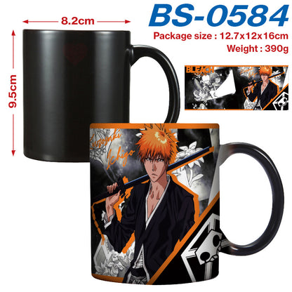 Death Kuazaki Yihu Peripheral High Temperature Color Changing Ceramic Mug Porcelain Cup Water Cup Cartoon Cartoon Tea Cup Coffee Cup