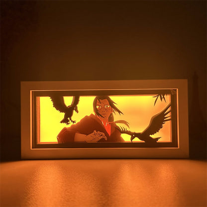 Naruto Paper Carving Lamp Wave Feng Shui Door Naruto Uchiha Mustang Sasuke With Soil Spot Animation Peripheral Night Light