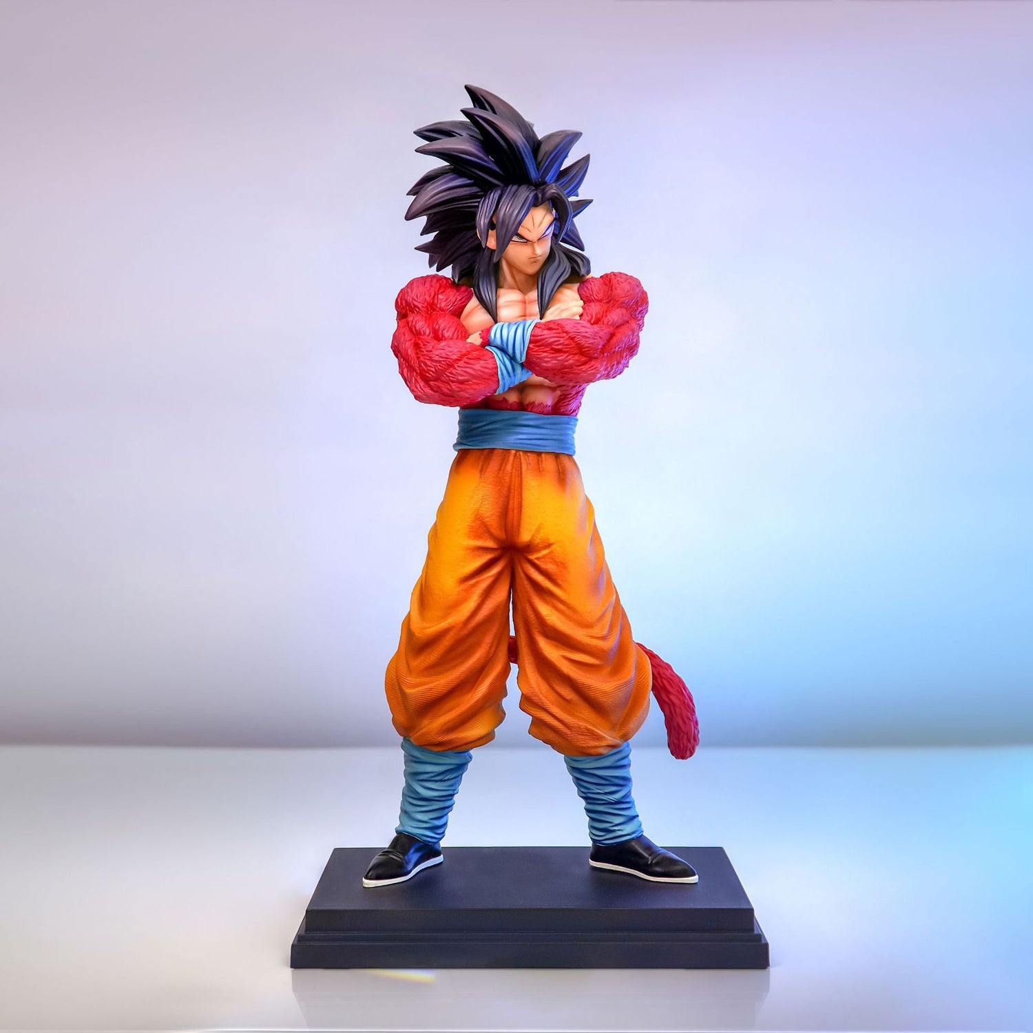 Dragon Ball JT Factory Super Four Wukong Double-headed Carving Vegeta Standing Posture Saiyan Animation Surrounding Hand-made Model Ornaments