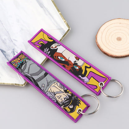 Jojo's Bizarre Adventure Sword Style Keychain Fabric Key Pendant Creative Fabric Pendant
