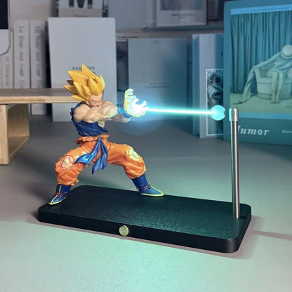 Nikoleroy Turtle School Qigong Wave Goku Floating Night Light Dragon Ball Peripheral Figurine Gift For Men And Women