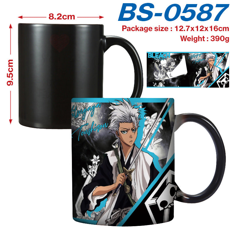 Death Kuazaki Yihu Peripheral High Temperature Color Changing Ceramic Mug Porcelain Cup Water Cup Cartoon Cartoon Tea Cup Coffee Cup