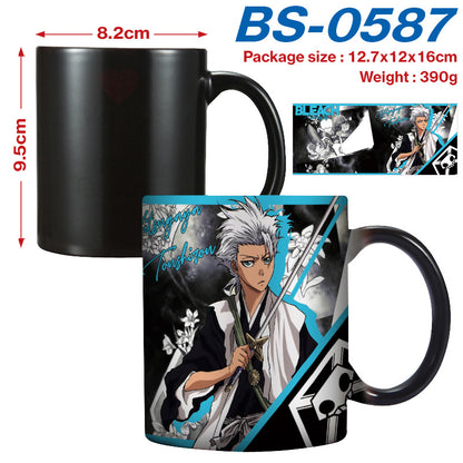 Death Kuazaki Yihu Peripheral High Temperature Color Changing Ceramic Mug Porcelain Cup Water Cup Cartoon Cartoon Tea Cup Coffee Cup