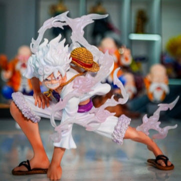 One Piece Jt Model Eight Times Mirror Luffy White/Red Two Figures Model Trendy Ornaments Wholesale