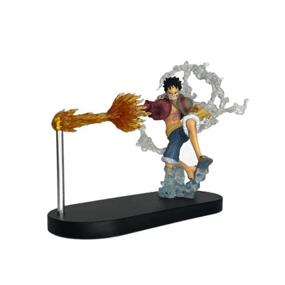 New One Piece Series Figure Night Light Version Fire Fist Luffy Fire Fist Ace Doll Model Ornaments Wholesale