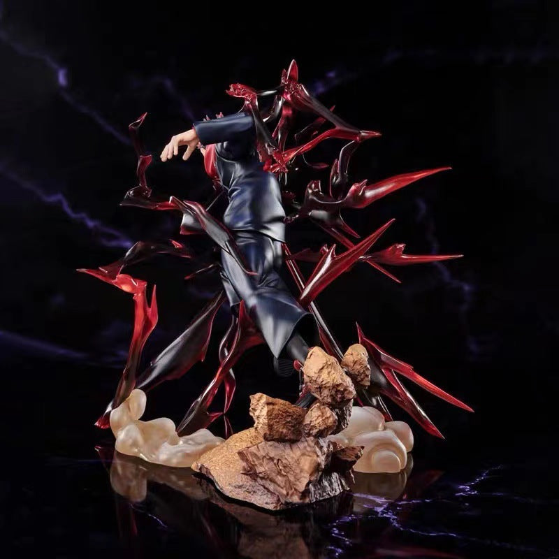Zero Jujutsu Kaisen Anime Black Flash Itadori Yuji Figure Model Case Ornament Toy Statue Model