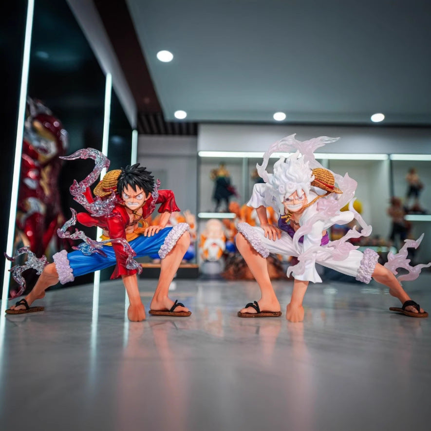 One Piece Jt Model Eight Times Mirror Luffy White/Red Two Figures Model Trendy Ornaments Wholesale