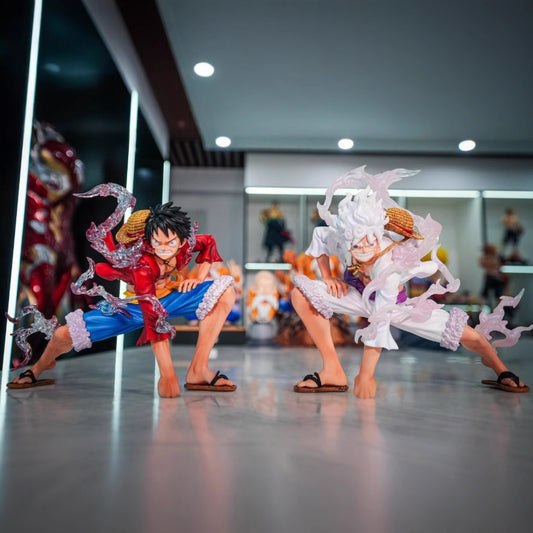 One Piece Jt Model Eight Times Mirror Luffy White/Red Two Figures Model Trendy Ornaments Wholesale
