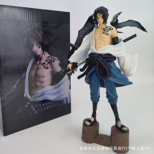 Naruto Shippuden Uchiha Sasuke Curse Print Shape Crow With Base Double Optional Hand Wholesale