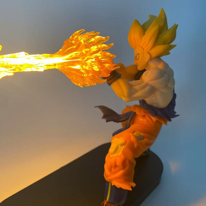 Dragon Ball Figure Turtle School Qigong Goku Luminous Shockwave Suspension Night Light Boxed Figure Ornament Gift