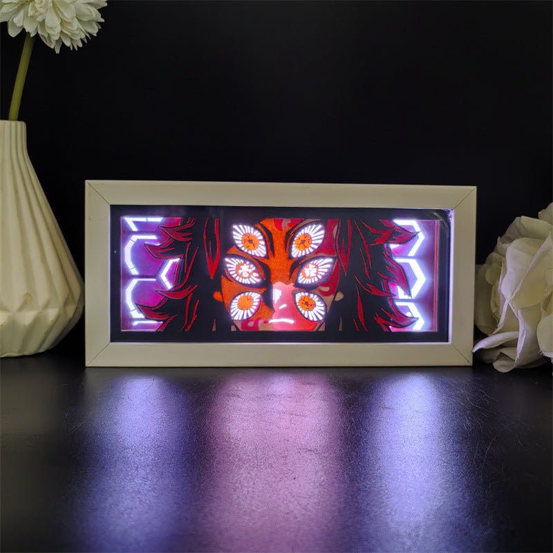Paper Carving Lamp Animation Peripheral Ornaments Secondary Chassis Popular Explosions Scene Christmas Birthday Gift Atmosphere Lamp