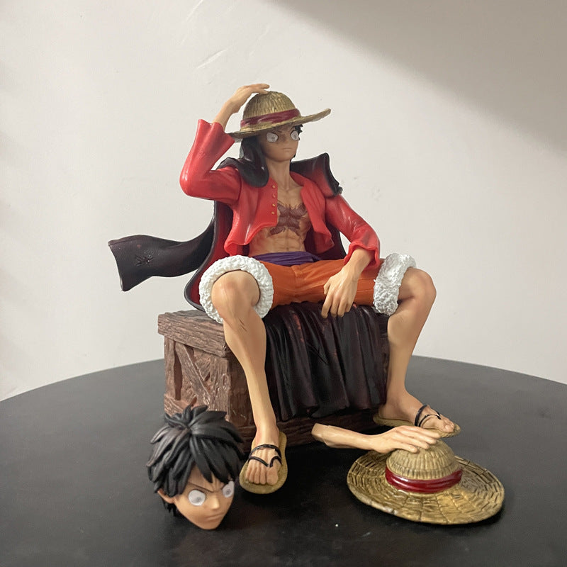 One Piece Sitting Luffy 17Cm