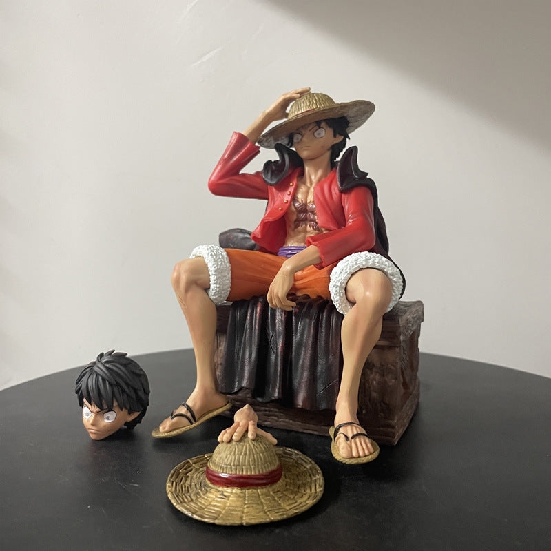 One Piece Sitting Luffy 17Cm