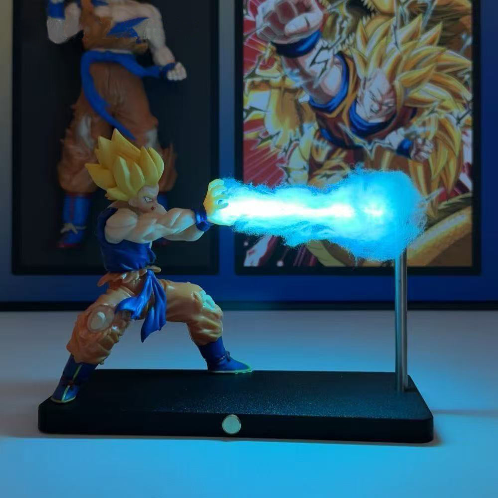 Nikoleroy Turtle School Qigong Wave Goku Floating Night Light Dragon Ball Peripheral Figurine Gift For Men And Women