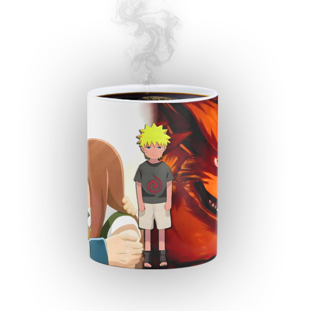 Naruto Naruto Naruto Color-Changing Mug Poured Into Hot Water Gradually Produces Patterns Interesting Coffee Cup Gift